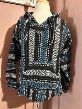 Earth Ragz Baja Hoodie Unisex Medium Drug Rug Blanket Hoodie